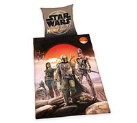 Herding Star Wars: The MANDOLORIAN Set di Biancheria da Letto, con Cerniera, Cotone Renforcé, Multicolore, Copripiumino 140 x 200 cm, Federa 70 x 90 cm, 70 x 90 cm, 140 x 200 cm