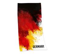 Herding - Telo mare 100% cotone/spugna velour, motivo Germania, 75 x 150 cm
