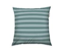 Herding TOM TAILOR Copricuscino Renforcé, 40x40 cm, 100% Cotone/Renforcé, Con Cerniera Colorata, STRIPES MEDIUM Turchese (Fresh Sage & Smokey Sage)