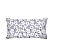 Herding TOM TAILOR Copricuscino Renforcé, 40x80 cm, 100% Cotone/Renforcé, Con Cerniera Colorata, FRESH FLOWERS Viola, Bianco (Soft Lilac & Off White)