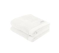 Herding TOM TAILOR Handtuch, Color Bath Towel Crisp White, 2er Set, 50x100 cm, 100% Baumwolle/Frottier, mit Aufhänger und Label mit Logo