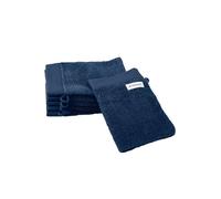 Herding TOM TAILOR Waschhandschuh, Color Bath Towel Dark Navy, 6er Set, 16x21 cm, 100% Baumwolle/Frottier, mit Aufhänger und Label mit Logo