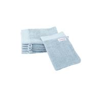 Herding TOM TAILOR Waschhandschuh, Color Bath Towel Sky Blue, 6er Set, 16x21 cm, 100% Baumwolle/Frottier, mit Aufhänger und Label mit Logo