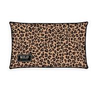 Herding Wild Flowers Leopard Soft Velboa - Cuscino decorativo, dimensioni: circa 30 x 50 cm, con papula, 100% poliestere