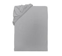 Herding Young Collection Lenzuolo con angoli in jersey, 180-200 x 200 cm, 100% cotone/jersey, grigio