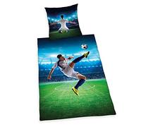 Herding Young Collection Set Biancheria da Letto Reversibile, Calcio, Copripiumino 135 x 200 cm, Federa 80 x 80 cm, Cotone/Renforcé