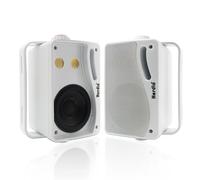 Herdio 3,5 Pollice Altoparlanti da esterno 200Watt Diffusori da Esterno Casse per Esterno Per Esterno,All-Weather Durability, per Patio Marine Boat Garage Indoor (Coppia,Bianco)