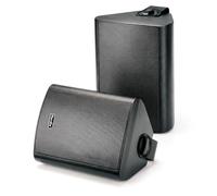 Herdio 6.5" 400W Max Power Wall Mount Outdoor Bluetooth Speakers, Be Waterproof and Able to Wireless Multi-Connection Up to 20 Units for Patio/Porch/Balcony (Black, 2-Pack)