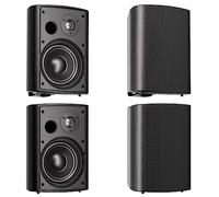 Herdio 800 watt 6,5" Diffusori da esterno impermeabile per esterni con bassi potenti per casa patio giardino terrazze, resistente a tutte le stagioni, nero (4 Altoparlanti da esterno)