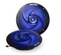 Herdio Altoparlanti Marini, Casse Audio Impermeabili 5.25 pollici，Altoparlante marino da 160W con luce LED, adatto per escursioni fuoristrada estive, barche, auto e golf cart，1 Coppia, Nero