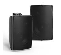 Herdio Altoparlanti passivi da esterno da 13 cm, 300 W, ad alte prestazioni, impermeabili, per patio, terrazza, cortile, staffe girevoli di montaggio senza sforzo, nero