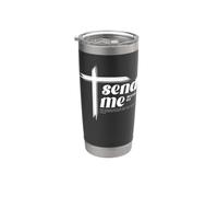 Here am I Send me Isaia 6:8 Versetto della Bibbia Regali cristiani Bicchiere termico in acciaio inox doppia parete