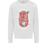 Here Arriva Il Chitarra Player Chitarrista Uomo Felpa Maglione