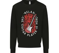 Here Arriva Il Chitarra Player Chitarrista Uomo Felpa Maglione