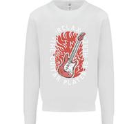 Here Arriva The Chitarra Player Chitarrista Bambini Felpa Maglione