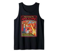 Here Comes the Apocalypse UFO Retro Funny Adult Humor Canotta