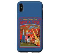 Here Comes the Apocalypse UFO Retro Funny Adult Humor Custodia per iPhone XS Max