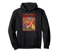 Here Comes the Apocalypse UFO Retro Funny Adult Humor Felpa con Cappuccio