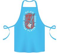 Here Comes The Chitarra Giocatore Chitarrista Cotone Grembiule 100% Biologico