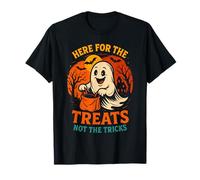 Here for The Treats Divertente Detto di Halloween Maglietta