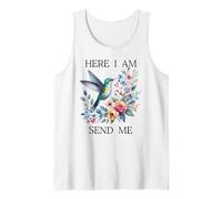 Here I Am Send Me Isaiah 6:8 Bible Christian Hummingbird Canotta