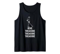Here Treasure Treasure Treasure T-Shirt Metal Detector Tee Canotta