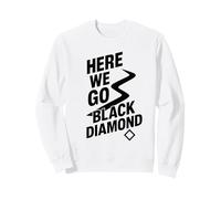 Here We Go Black Run Sci Grafica Scoglio Terreno Ripido Sport Invern Felpa