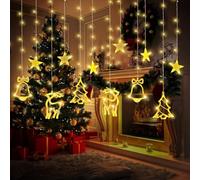 Herefun 4.5m LED Stella Luci, Luci LED Decorative Natalizia, Luci Fata LED Luci per Tende LED Ghirlanda Lampada Decorativa Stringa Di Luci per Sorprese/Anniversario/Compleanno/Feste/Nozze