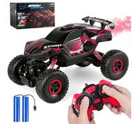 Herefun Macchina Telecomandata, 2.4GHz Fuoristrada Telecomandato Car, Alta Velocità RC Auto Off Road, Macchina Radiocomandata Ricaricabile per Bambini Giocattoli Compleanno Regalo (rosso)