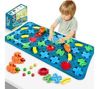 Herenear Labirinto di Costruzioni Stradali, Gioco di Costruzione di Strade Logiche, Logico Puzzle Labirinto Costruttore, Puzzle Rompicapo Labirinto di Giunzioni Stradali per Bambini (rettangolare)