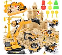 Herenear Valigetta Cinetica per Bambini - Set Costruzione con 1 kg Sabbia, Giochi per Ragazzi e Ragazze 2 3 4+ Anni