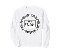 Here's To The Nights We Will Remember 30th Birthday Party Felpa