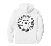 Here's To The Nights We Will Remember Wine Glasses Party Felpa con Cappuccio