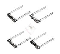 Heretom 4-Pack G176J / KG7NR / WX387 Vassoio HDD Tray Caddy SATA SAS da 2,5 Pollici con Disco Rigido per dell PowerEdge R410 T410 R420 T420 R430 T320 T620 T630 R710 R720 R730 Viti Incluso