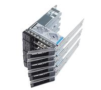 Heretom - Confezione da 6 dischi rigidi da 3,5" Caddy X7K8W Y796F SAS/SATA per server Dell PowerEdge di 14-15a generazione con LED luminosi e viti