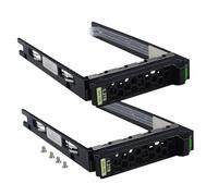 Heretom Gabbia HDD da 2,5" per server Fujitsu Primergy RX2530/RX2540 M1-M5, interfaccia SATA/SAS, con viti (2,5 pollici, 2 pezzi)