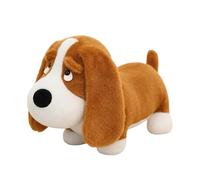 Herfair Peluche a forma di cucciolo, simpatico bassotto da coccolare e giocare, morbido peluche per cuccioli, decorazione Kawaii, regalo per bambini (35 cm)