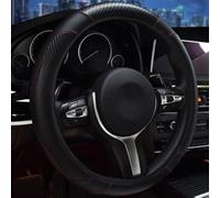 HerfsT Coprivolante Auto per Vauxhall Viva GSV 2015-2018, in Pelle PU Coprivolanti Copri Volante Protezione Traspirante Antiscivolo Interno Accessori,C/Black