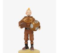 HERGE TINTINTIN Tintin in una tuta da immersione statuina in resina 12 cm