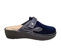 Hergos Ciabatte predisposte modello H5403 con plantare anatomico sostituibile, adatte ad alluce valgo (BLU, Sistema Taglie Calzature EU, Adulto, Numero, Media, 36)