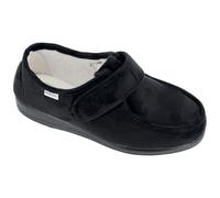 Hergos Pantofole da Donna e da Uomo REHA Lima H052 Velour Nero
