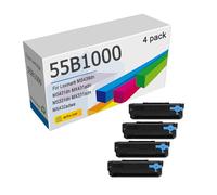 HERIFAM 55B1000 Cartucce Toner di Ricambio (con Chip) per Lexmark MS331 MS431 MS439 MX431adn MS331dn MX331adn MX432adwe Stampanti, Alta capacità 3000 Pagine,Black-4 Pack