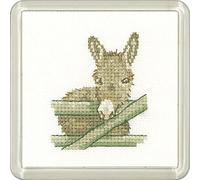 Heritage CFDO1445-A - Set per punto croce, motivo: asinello (A), 7,5 x 7,5 cm