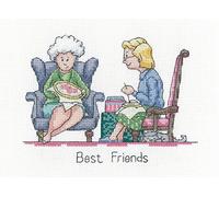 Heritage Crafts Kit per ricamo a punto croce - Migliori amici (Aida)