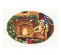 Heritage Crafts Set punto croce Aida la notte prima di Natale