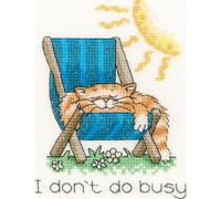 Heritage CRDB1140-A - Kit per punto croce, motivo: scritta "Ich bin nicht occupt (A)", 9 x 12 cm