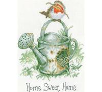 Heritage PUHM1565-E - Set per punto croce, con contatore "Trautes Heim, fortuna sola", 12,5 x 17 cm