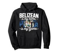 Heritage Roots Bandiera Belize Orgoglio del Belize Felpa con Cappuccio