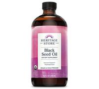 Heritage Store Black Seed Oil Certified Organic, Oil, Natural 16 oz