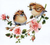 Heritage VPRO778-E - Set per punto croce, motivo: rose, 15 x 13,5 cm